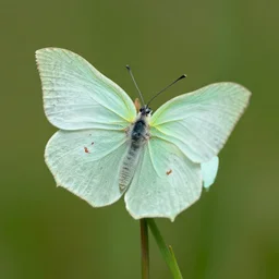 a green butterfly