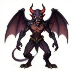 a demon in the style of kanaria