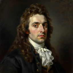 portrait of Cyrano de Bergerac, dramatic, high contrast, theatrical, lumnious, cinematic lights, oil cqnvas by Csók István