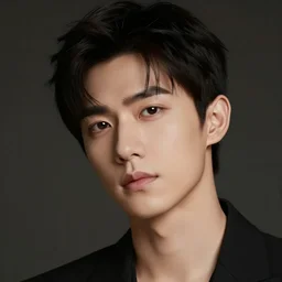 young man, studio photo