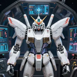 maximum symmetrical mecha pilot in a glass cockpit HUD, at night, tactical screens, exposed exoskeleton, shiny plastic, highly detailed, close, cinematic, cinematic lighting, inspired by makoto kobayashi, trending on artstation, white overtones surreal 3D illustration, 16K resolution,4k detailed post processing, trending on artstation, rendering by octane, unreal engine