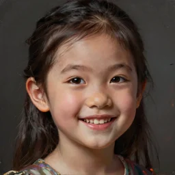 realistic style at CGSociety by WLOP,ilya kuvshinov,krenz cushart,Greg Rutkowski,trending on artstation.Zbrush sculpt colored,Octane render in Maya,Houdini VFX.Realistic close-up face,cute young Chinese girl,expressing joy,wearing dress,silky hair, deep eyes.Oil painting.Cinematic dramatic atmosphere,sharp focus,soft volumetric studio lighting.