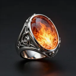 platin ring with an ember inlay, fantasy, magic item, grim - lighting, high - contrast, intricate, elegant, highly detailed, digital painting, artstation, concept art, smooth, sharp focus, illustration