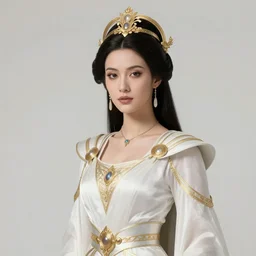 romantic portrait of the powerful empress of the solar system in the style of charlie bowater and in the style of donato giancola. glowing, ornate and intricate linework, sharp focus, depth of field, stunning, dynamic lighting, ultrafine and hyperdetailed.