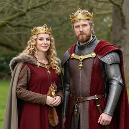 male king arthur and his squirrel wife, professional photo
