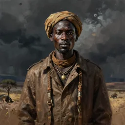 Nubian rogue trader digital painting