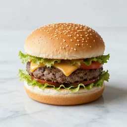 hamburger made of marble