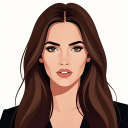 megan fox portrait by arunas kacinskas, digital illustration, vector illustration