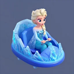isometric assets, frozen ever after, elsa's ice, dark ride, myvmk, with detailed, clean, cartoon, pixar, disney, toon shader, arnold maya render, unreal engine, artgerm, artstation by miha rinne