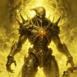 cosmic horror, yellowish tones, intricate, highly detailed, dynamic lighting, digital art, digital painting, artstation, wlop, sharp focus, illustration, art by john dyer baizley and h. r. giger, 8 k