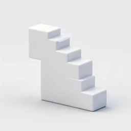tetris blocks, simple, white, trending on pinterest, keyshot 1 1