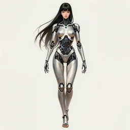 fully body, stunningly beautiful woman cyborg  by sorayama, intricate, highly detailed, centered, digital painting, artstation, concept art, smooth, sharp focus, illustration, artgerm, donato giancola, Joseph Christian Leyendecker, WLOP, Artgerm
