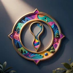 abstract mystery symbol vibrant secret