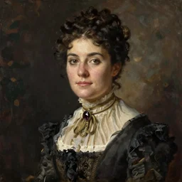 A beautiful victorian woman, oil on canvas, portrait, dramatic lighting, masterpiece, painted by Caspar David Friedrich