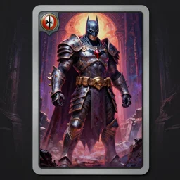elegant hyper realistic intrincated concept art full body portrait painting, trading card game art, of a translucent muscular dark gritty warhammer hellraiser bloodborne batman, wearing ornated armor, vivid color scheme, scary atmospheric lighting, on a ruined heaven gates, in the style of cristian sauret