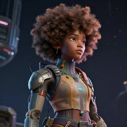 space, cyberpunk art by android jones, trending on zbrush central, afrofuturism, daz 3 d, zbrush, artstation hd