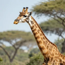 a giraffe with a short neck, photorealistic