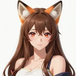 A highly detailed, realistic, professional anime portrait of a beautiful woman with fox ears, by Shinichirou Otsuka and Shingo Adachi, popular isekai anime, trending on artstation, pixiv