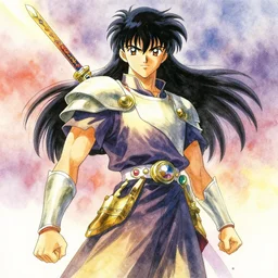 The Warrior of Light, by Yoshikata Amano, watercolor