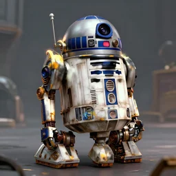 a steampunk robot ( ( ( r 2 d 2 ) ) )