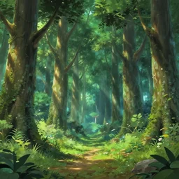 Korok forest from the Legend of Zelda, Makoto Shinkai, Studio Ghibli style, Nintendo, environment concept, digital art, unreal engine, 3 point perspective, WLOP, trending on artstation, low level, 4K UHD image, octane render,