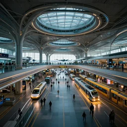 cyberpunk airport, intricate, 8k highly professionally detailed, HDR, CGsociety