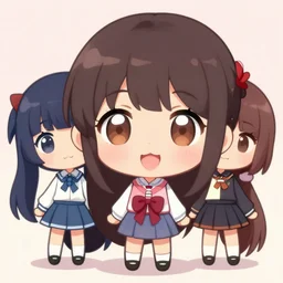 chibi girls, anime