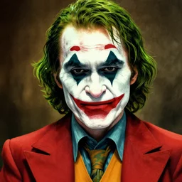 portrait of saul goodman as the joker, illustration, art by jean giraud and peter elson