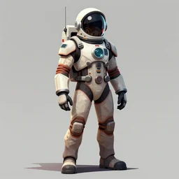 concept art, stylized, comic book illustration, human character, space suit, trending on artstation