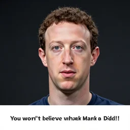 You won't believe what Mark Zuckerberg did!