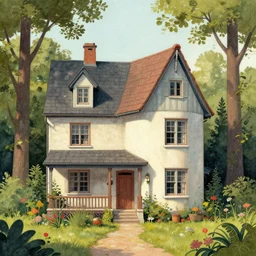 a house in the style of Greg Rutkowski