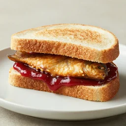 peanut butter jelly sandwich, fish,