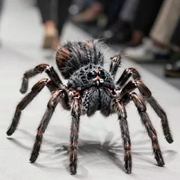 jumping spider hair sweater, fashion catwalk, fashion photography, f / 8, 1 0 0 mm