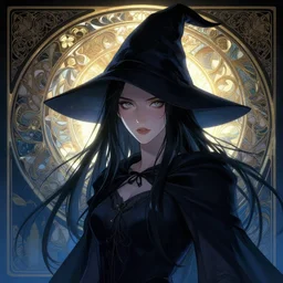 good witch, slender, beautiful eyes, illustration, cinematic lighting, 8 k, d & d, frostbite 3 engine, of, artstation, intricate, digital art, twilight ray, art by tsuyoshi nagano, greg rutkowski, artgerm, alphonse mucha, shining light, detailed and complex environment, digital art, trends art stations