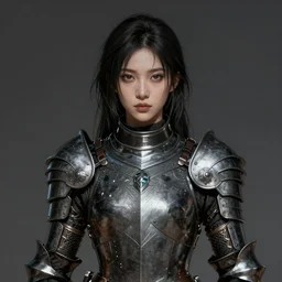 hyperdetailed portrait of beautiful armored girl dark. digital painting, artstation hq. intricate. wlop, greg rutkowski, alphonse mucha,. dan mumford. marat zakirov. helen ilnytska. incredible background. vincent di fate. full height. decollage. assemblange. cgsociety. 8 0 s sci fi art