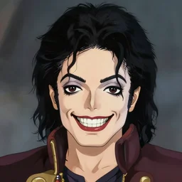 centered!! macro head portrait of medieval maniacal smile king michael jackson, artstation, detailed cartoon, elegant, digital painting, concept art, smooth, sharp focus, illustration, ghibli, makoto shinkai, don bluth, fujita goro, jean giraud, akihiko yoshida, tom whalen 8 k