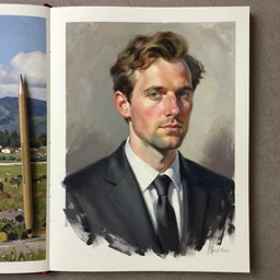 asset sheet, material study ( caricature ) businessman ( mark ryden, hildebrandt ) ( lofi, high detail ) ( oil paint on canvas )