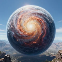 being of infinite size. incomprehensible. huge. end of the universe.