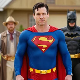charlie sheen in an amish comedy drama, superman. batman