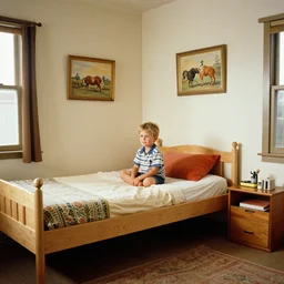 a photo of the typical geelong, 1 0 year old boy's bedroom in the year 1 9 9 4