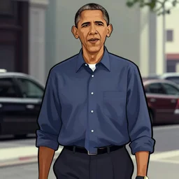 Barack Obama GTA artwork midshot