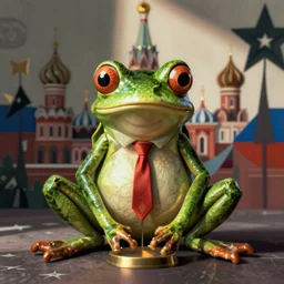 a frog as president of russia russian avant garde art