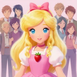 painted portrait of a strawberry shortcake, fantastically pastel colors, octane render, matte painting concept art, official fanart behance hd artstation by jesper elsing, by rhads and makoto shinkai and lois van baarle and ilya kuvshinov and rossdraws