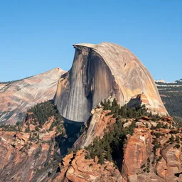 half dome in zion national park