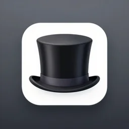top hat, app icon,