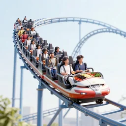 a korean bibimbap roller coaster