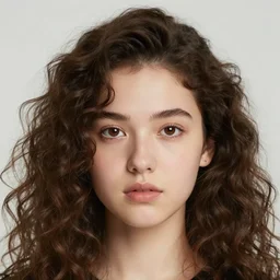 beautiful face girl curly hair portrait, chubby cheeks, brown eyes, round georgian face passion, passionate look!, by artgerm, cushart krenz, greg rutkowski, storyboard, mucha. art nouveau. gloomhaven, swirly vibrant ripples, gaudy colors, sharp edges. ultra clear detailed. 8 k. elegant, intricate, octane render