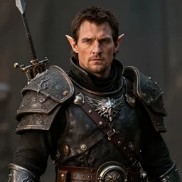 cinematic warhammer film still of a [ high ] [ elf ] henry cavill with pointy ears in [ warhammer ] fantasy movie