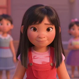 Miranda Cosgrove as Meilin Lee in disney turning red live action, 8k full HD photo, cinematic lighting, anatomically correct, oscar award winning, action filled, correct eye placement,