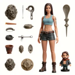 anne winters as a tattooed post wanderer, character sheet, details, props, concept design, contrast, hot toys, kim jung gi, greg rutkowski, zabrocki, karlkka, jayison devadas, trending on artstation, 8 k, ultra wide angle, pincushion lens effect